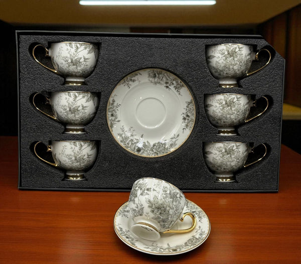 Johnson Bros Savor & Serve – Luxury Cups & Saucers Bone China 12 (Pcs)