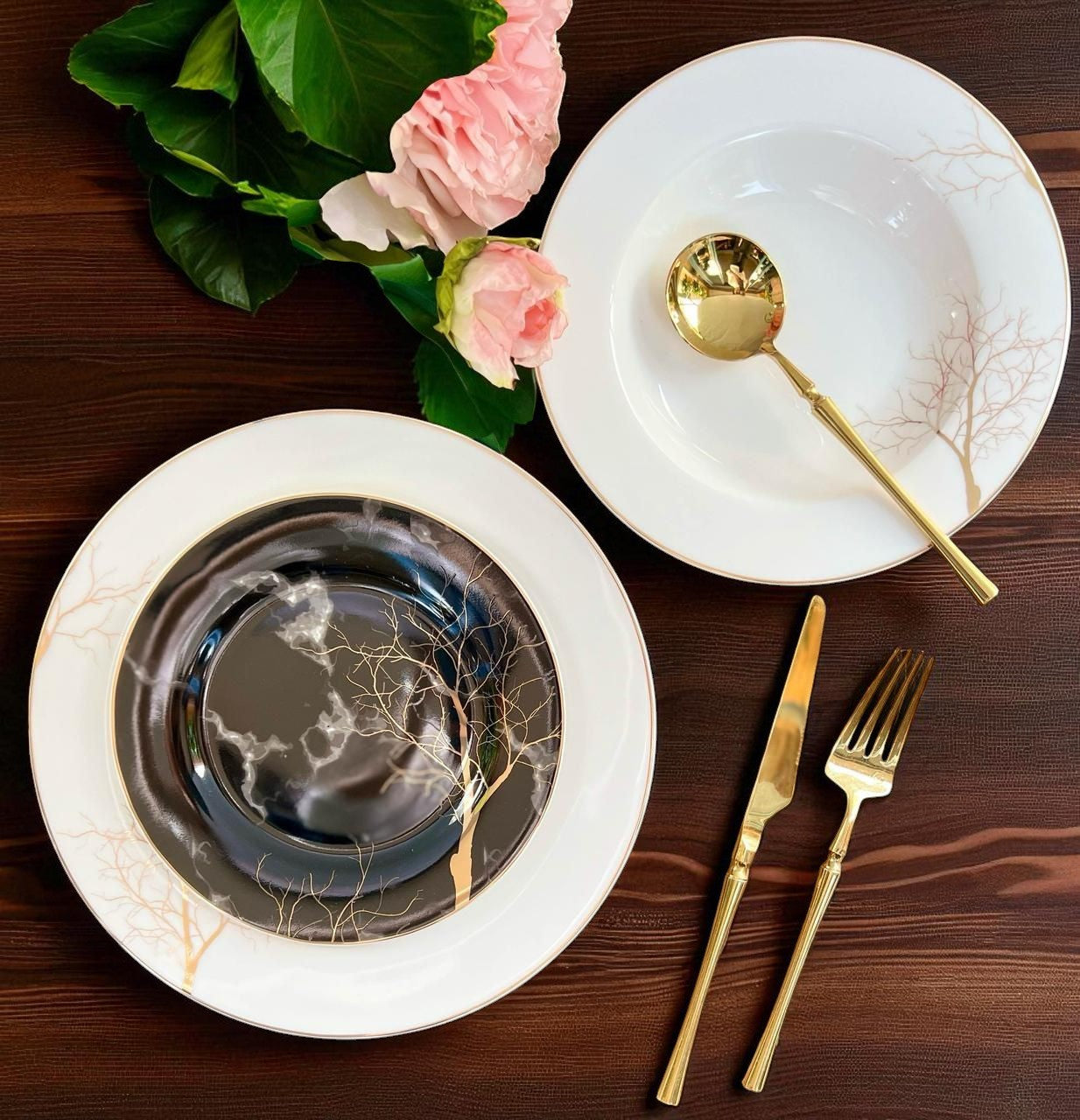 Luxury 18-Piece Plate Set – Ideal for 6-Person Table Setting