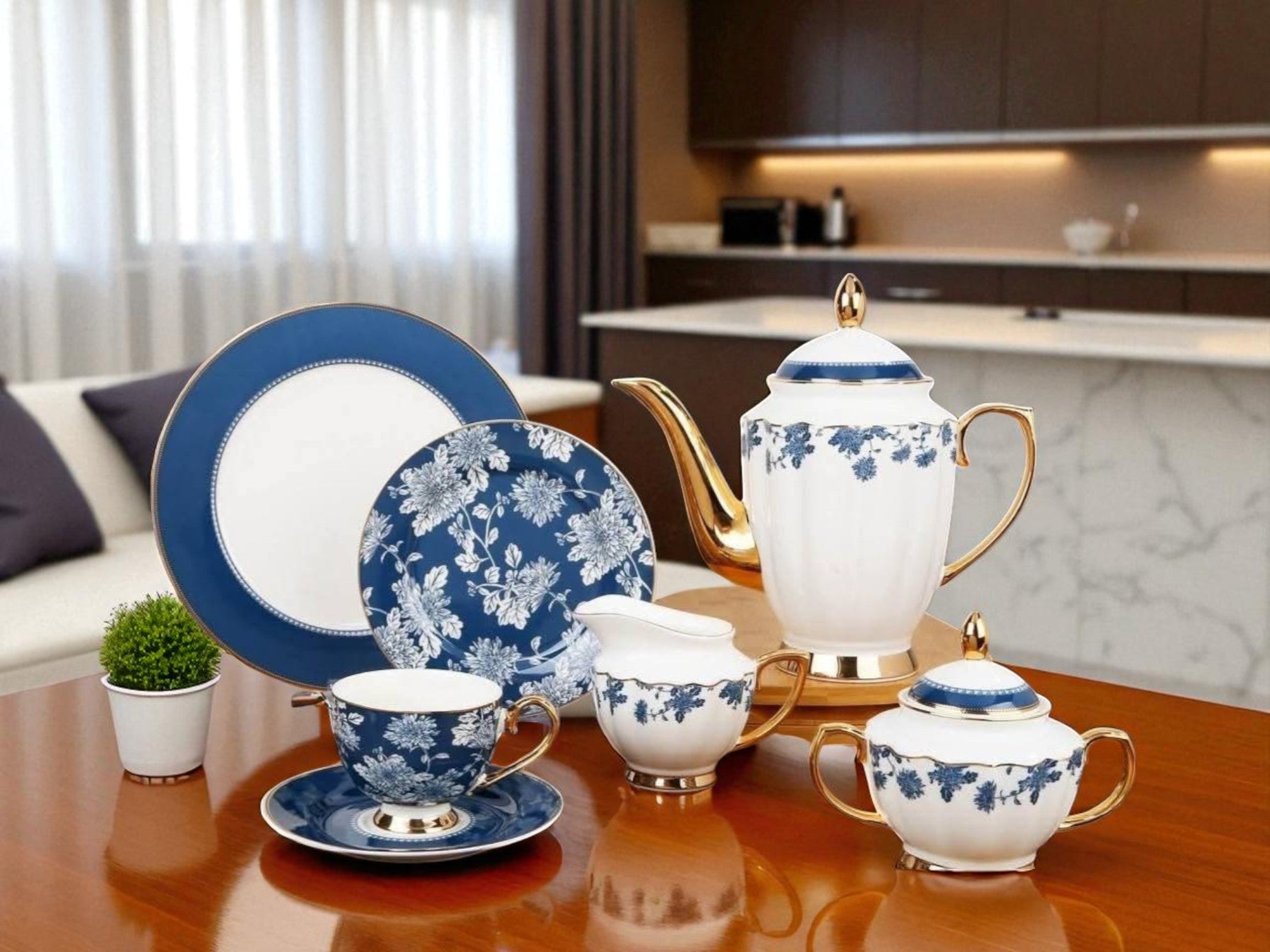 Luxury 24-Piece Tea Set – Perfect for Elegant Gatherings