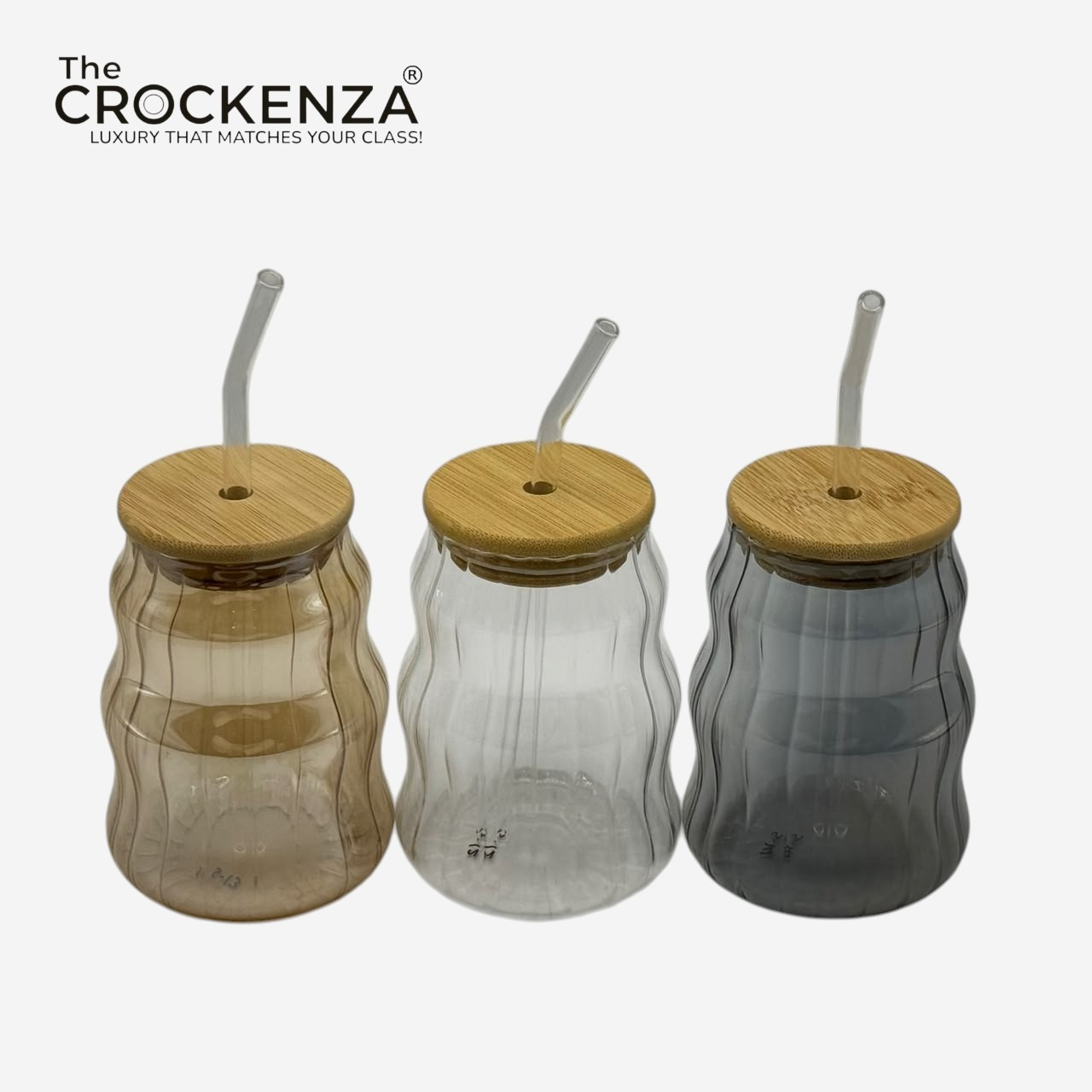 Luxury Glass Sipper with Bamboo Lid & Reusable Glass Straw