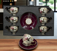 Johnson Bros Savor & Serve – Luxury Cups & Saucers Bone China 12 (Pcs)