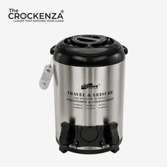 DAYDAYS 9.5L Dual Tap Insulated Hot & Cold Beverage Cooler – Stainless Steel Drink Dispenser
