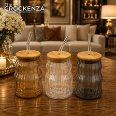 Luxury Glass Sipper with Bamboo Lid & Reusable Glass Straw