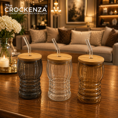Luxury Glass Sipper with Bamboo Lid & Reusable Glass Straw