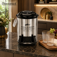 DAYDAYS 9.5L Dual Tap Insulated Hot & Cold Beverage Cooler – Stainless Steel Drink Dispenser