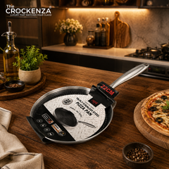 OSFE 22CM Tri-Ply Stainless Steel Pizza Pan – Premium Multipurpose Frying Pan