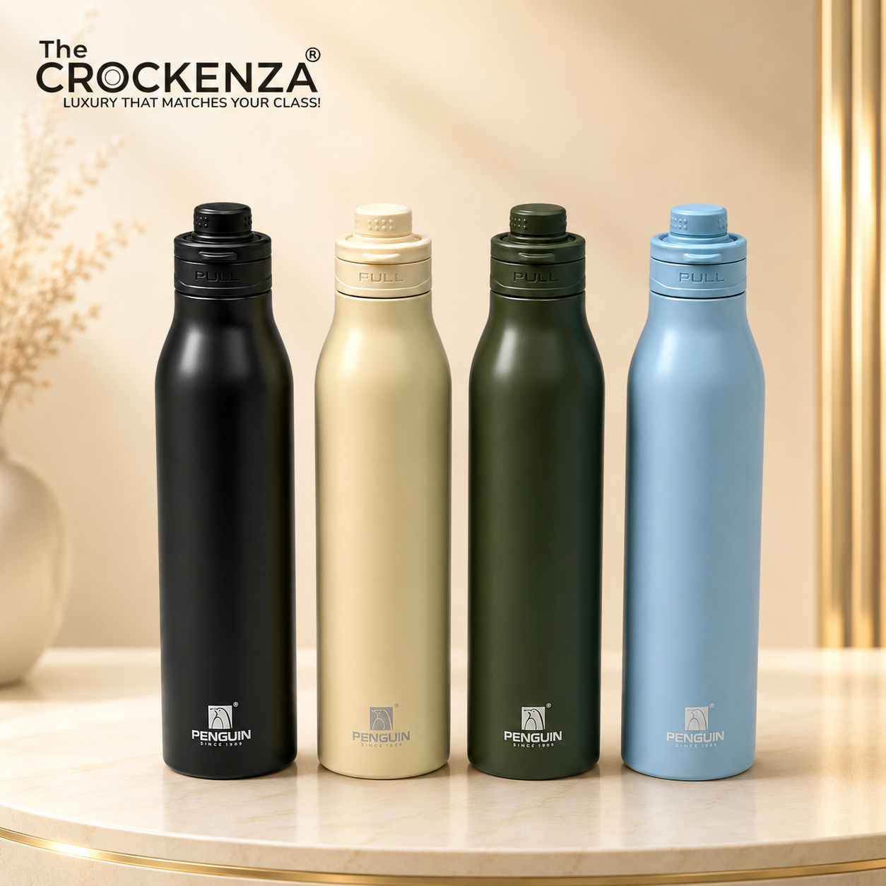 Penguin Vacuum Insulated Stainless Steel Water Bottle - 1000ML