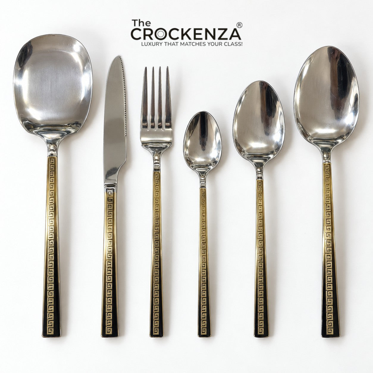 AYD 52-Piece Luxury Stainless Steel Cutlery Set – Gold & Silver
