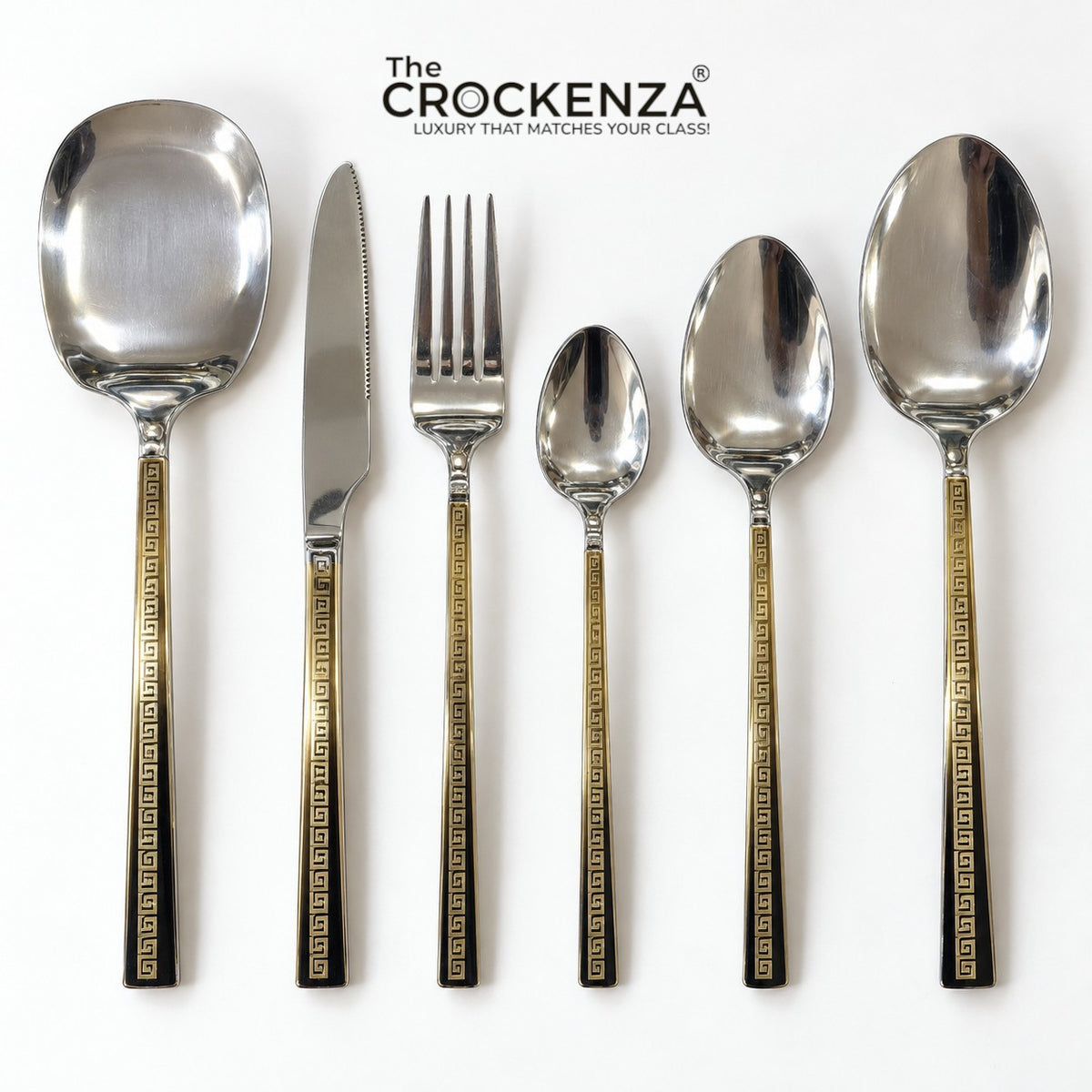 AYD 52-Piece Luxury Stainless Steel Cutlery Set – Gold & Silver