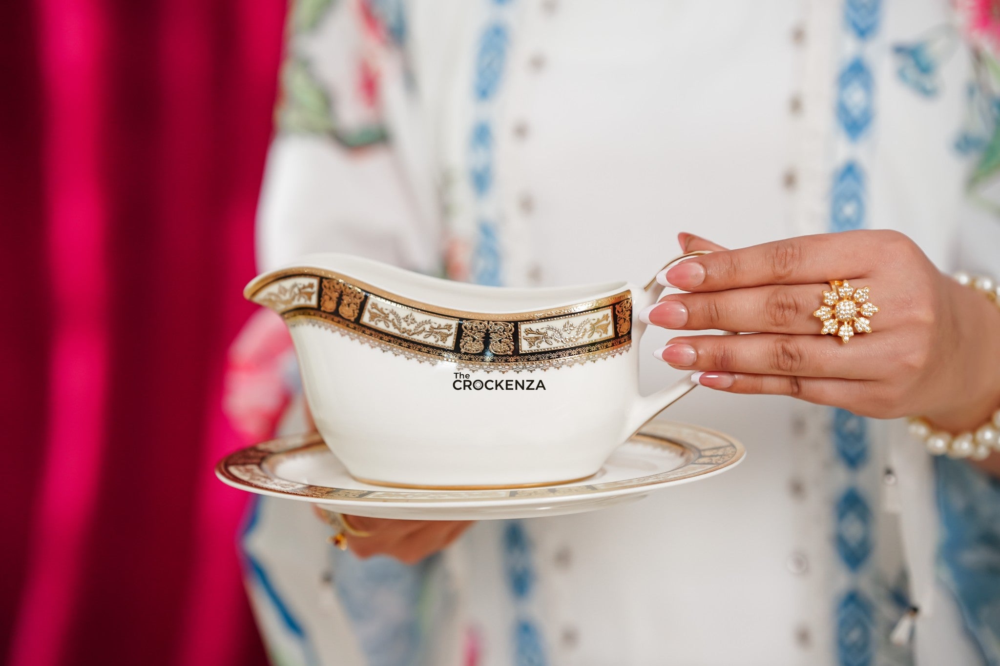 Yamasen Japan-Inspired Gold-plated Royal Dining Set | Available in 8 and 12 Person Serving