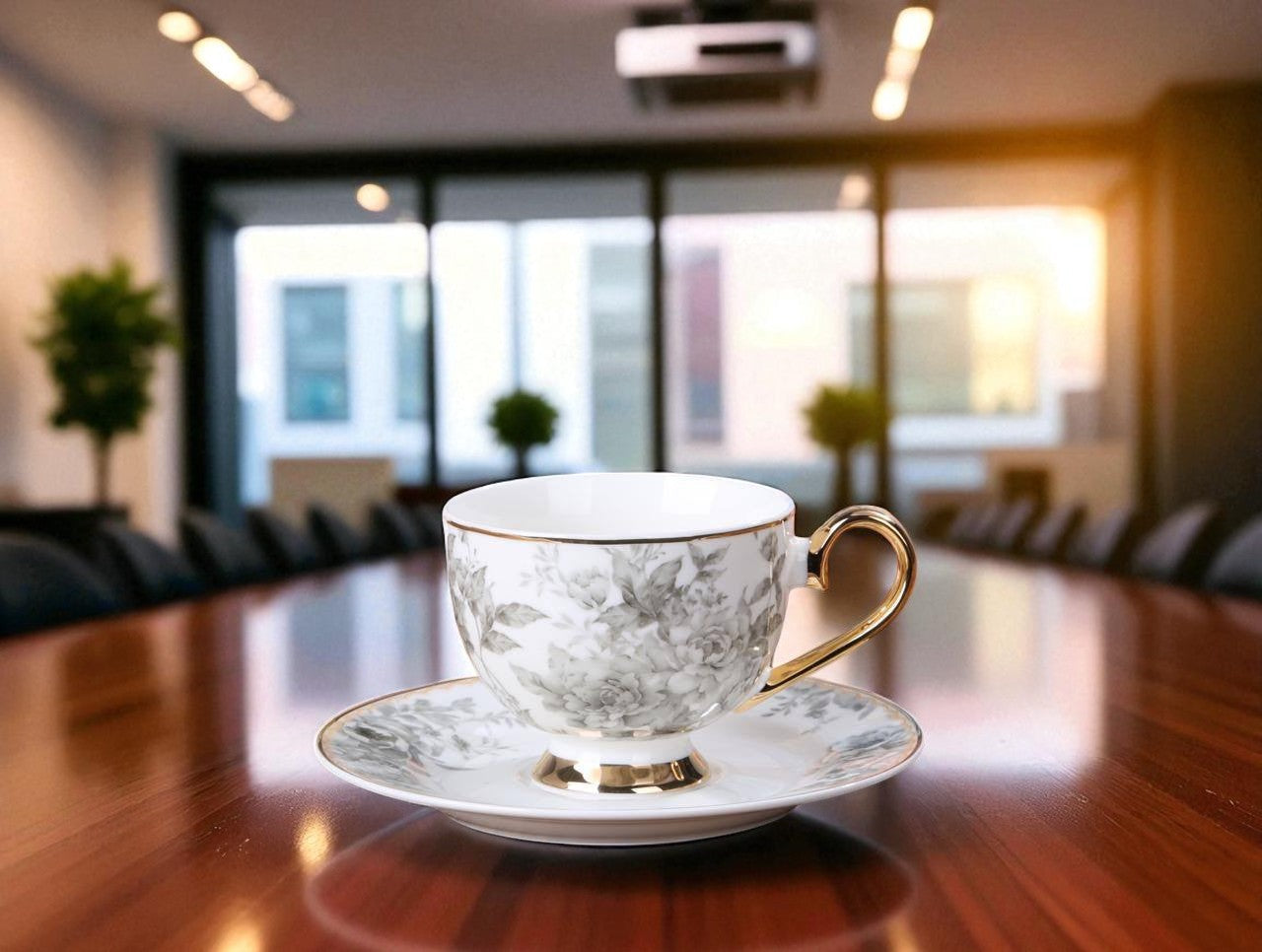 Savor & Serve – Luxury Cups & Saucers 12 (Pcs)