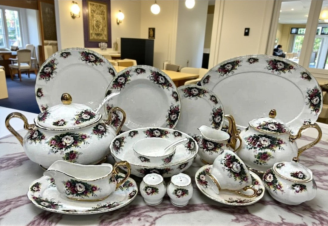 Imported Floral Royal Albert style 103 Pcs Dinner Set - 12 Person Serving