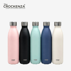 TYESO Stainless Steel Water Bottle with Stainless Steel Cap – Matte Finish