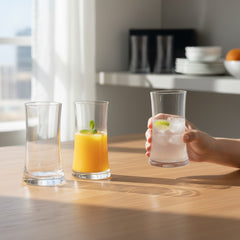 Modernist Curve Highball Set (GS-11): Ergonomic & Elegant Drinkware