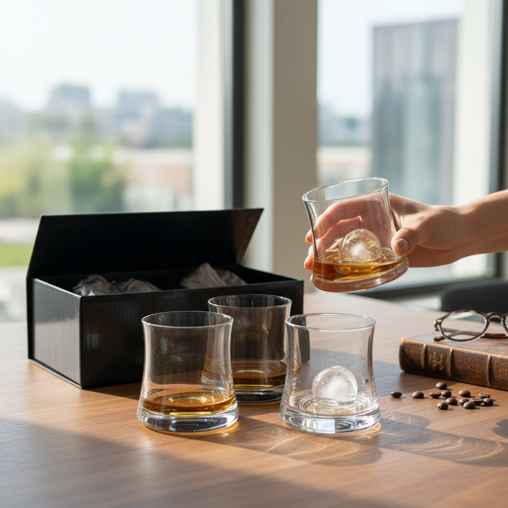 The 'GS-12' Pebble Tumblers: Modern Curved Drinkware for Every Occasion