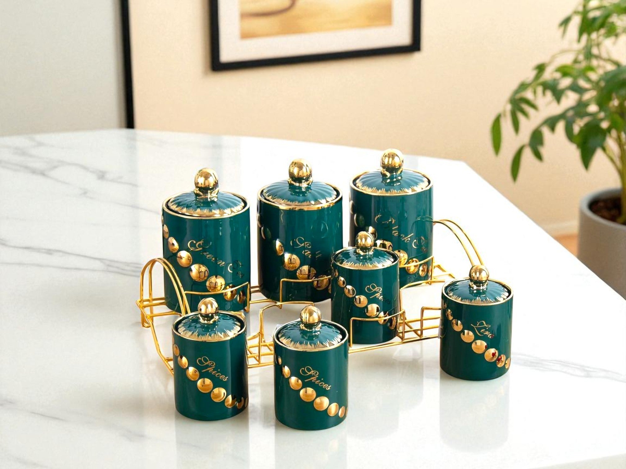 Elegant Kitchen Canisters – 7 PCS Luxury Storage Set