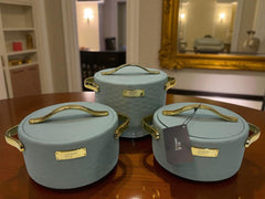 Forever Gold Imported Thermal Hotpot Set – Sage Green Gold Edition