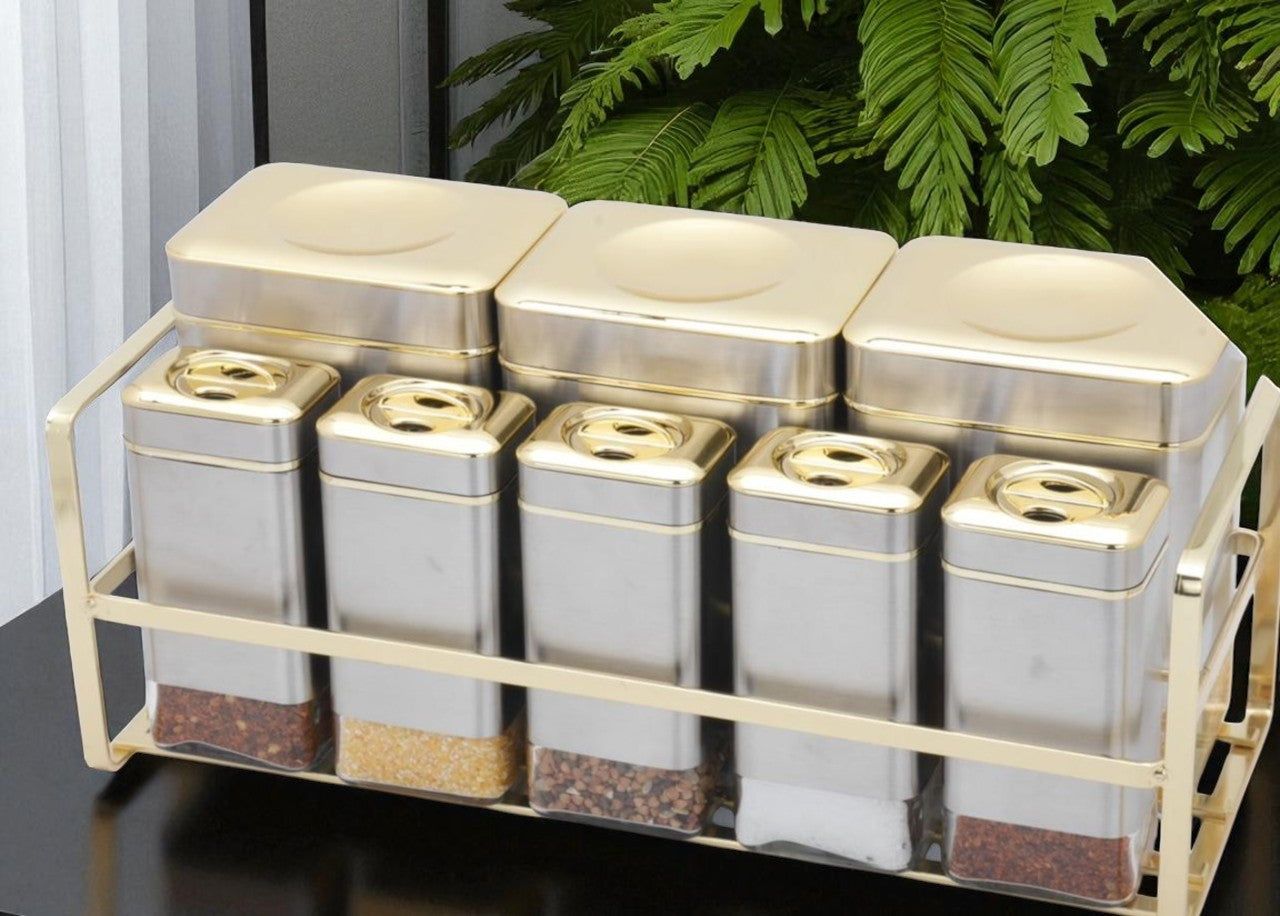 Premium 8-Piece Storage Canister Set for an Organized Kitchen