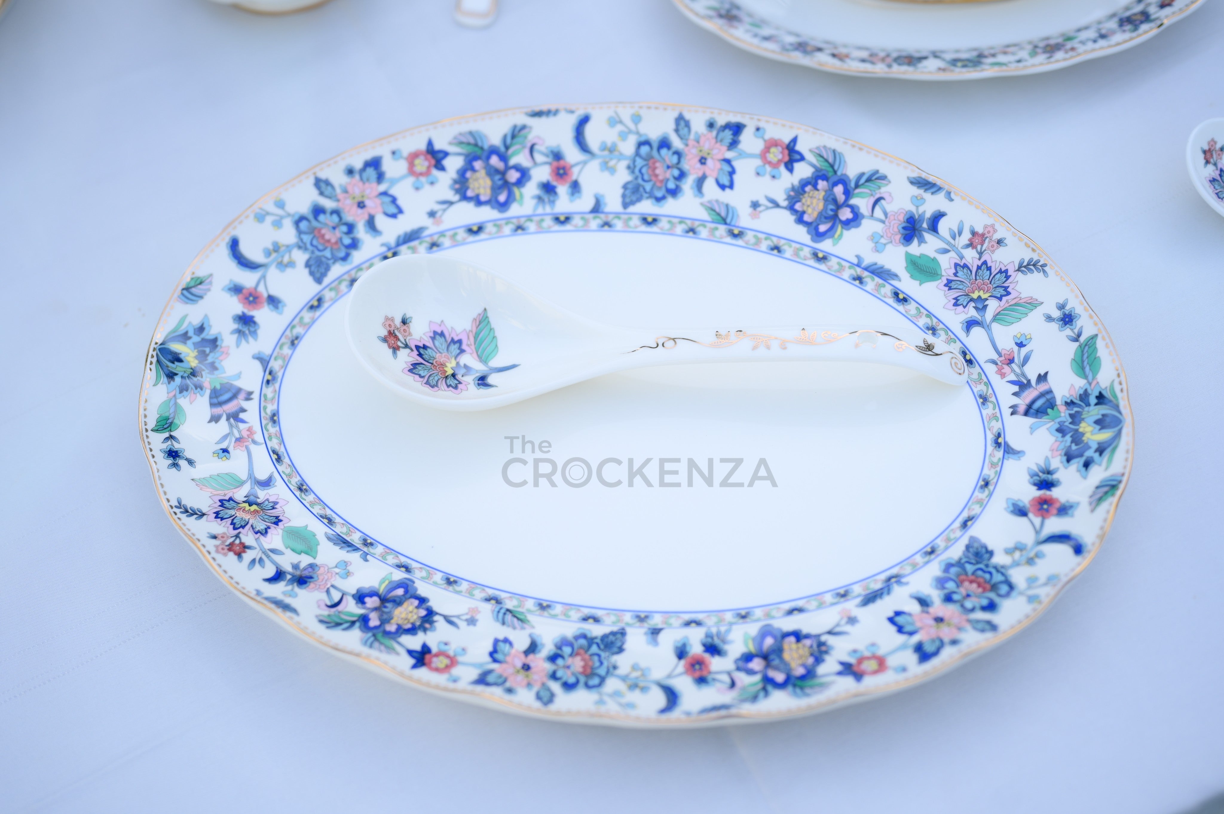 Premium Evergreen Royal Albert inspired 75 Pcs Dinner Set - Serves 8 Persons