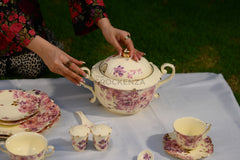 Imported Premium 75 Pcs Dinner Set for 8-persons Serving - Inspired by Royal Albert England