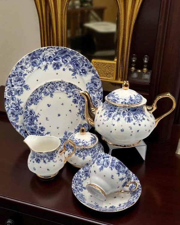 Royal Elegance Tea Set – Royal Albert Inspired- 24 (Pcs)