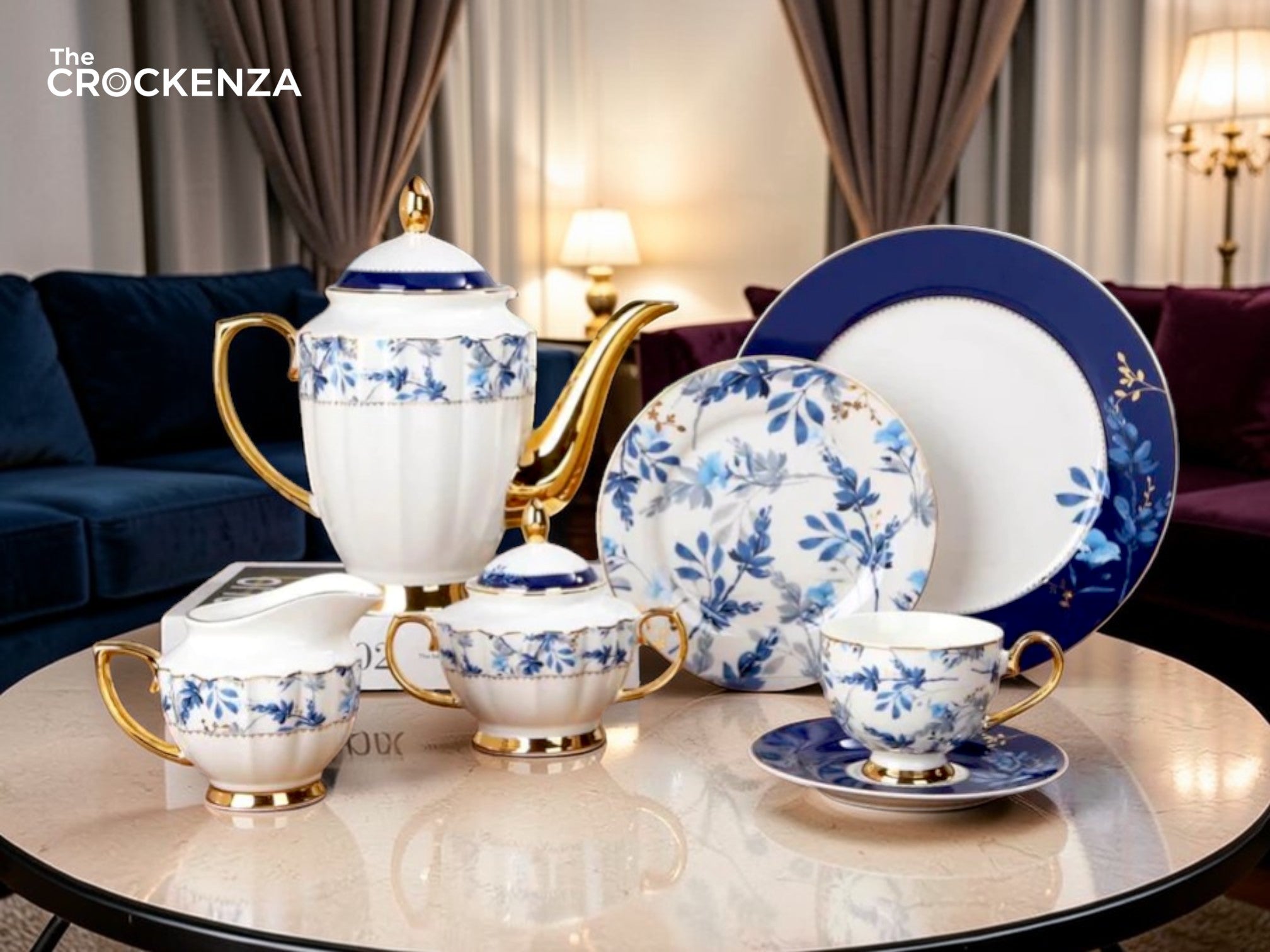 Imported Luxury Johnson Bros inspried 24-piece Tea Set - Perfect for Elite Gatherings