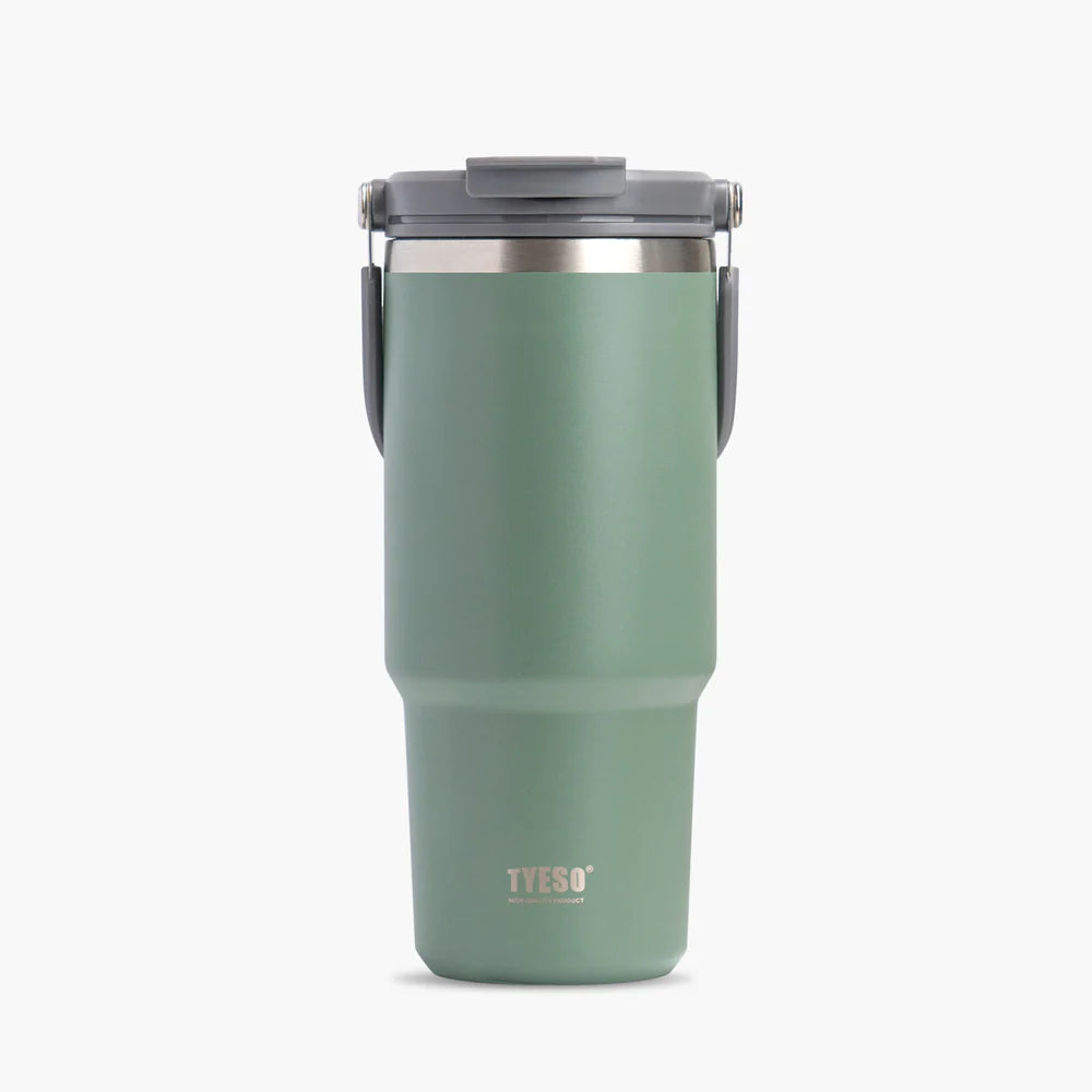 Tyeso "ROAM" Stainless Steel 1200ML Travel Tumbler with 2-in-1 Flip Straw & Sip Lid