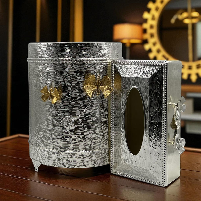 Luxury Tissue Box & Dustbin