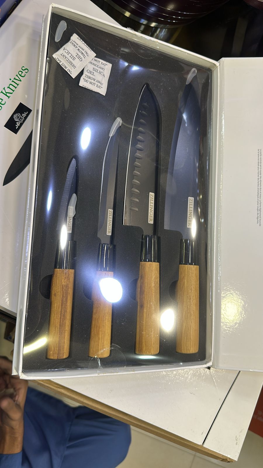 Zillinger Professional 4-Piece Japanese Knife Set – Precision, Elegance, & Durability