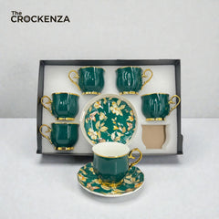 Imported Luxury  Cup & Saucer Set with Butterfly Design – Elegant Tea & Coffee Cups