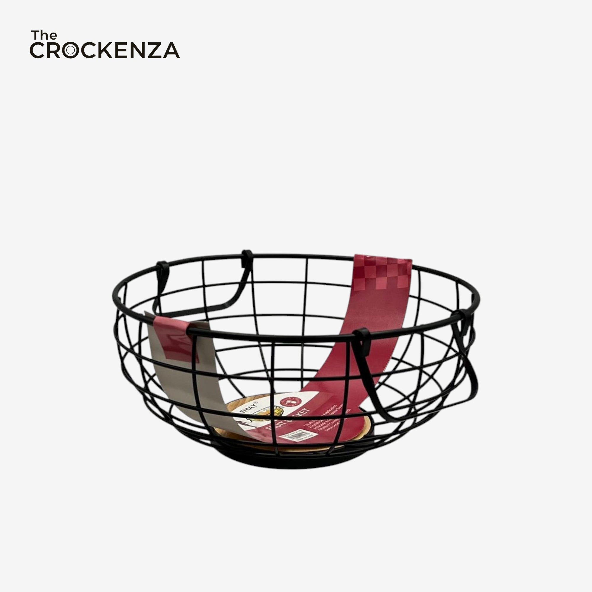 Premium Metal Fruit Basket with Handles – Modern Wire Storage Bowl for Dining Table & Kitchen Counter