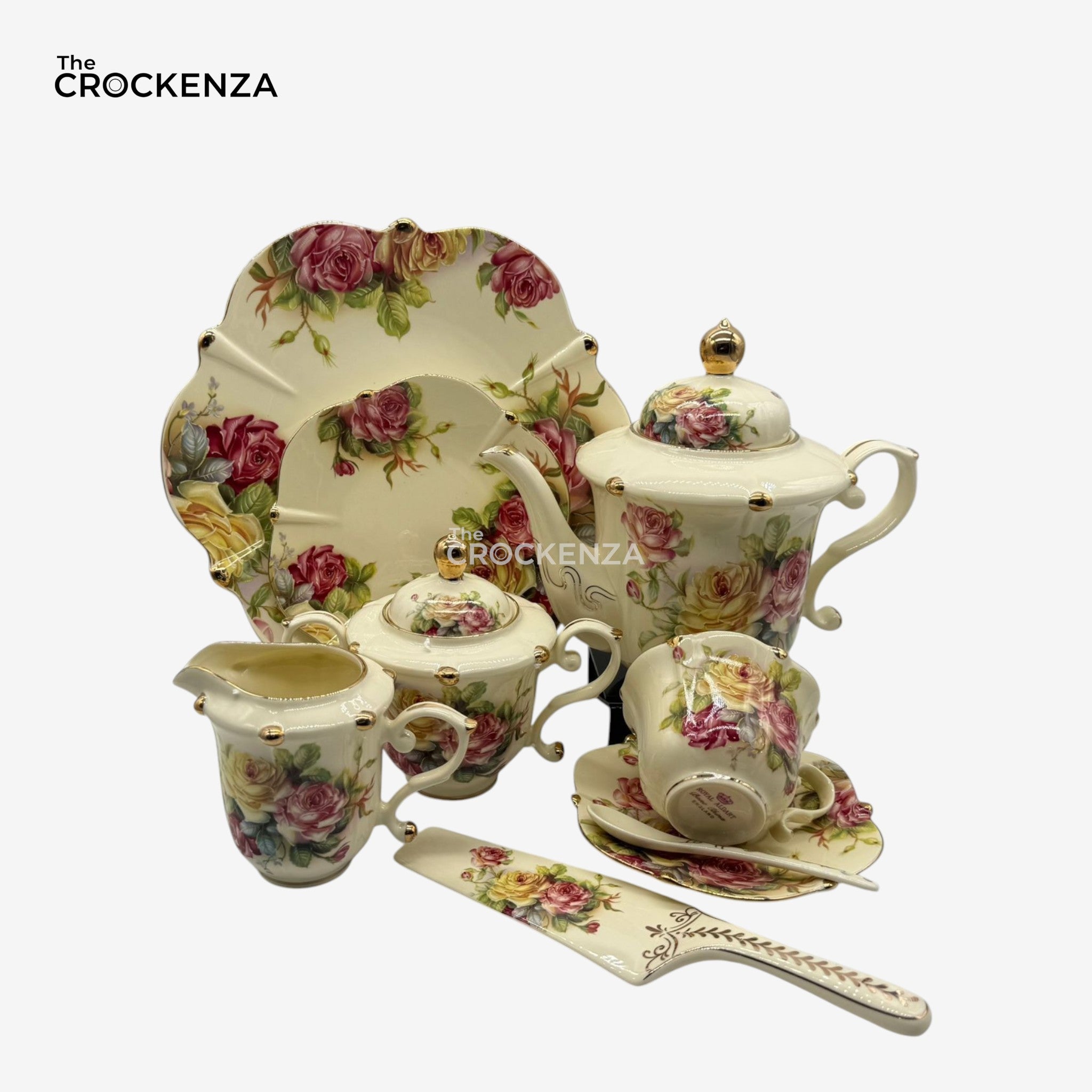 Royal Elegance Tea Set – Royal Albert Inspired- 31 (Pcs)