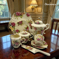 Royal Elegance Tea Set – Royal Albert Inspired- 31 (Pcs)