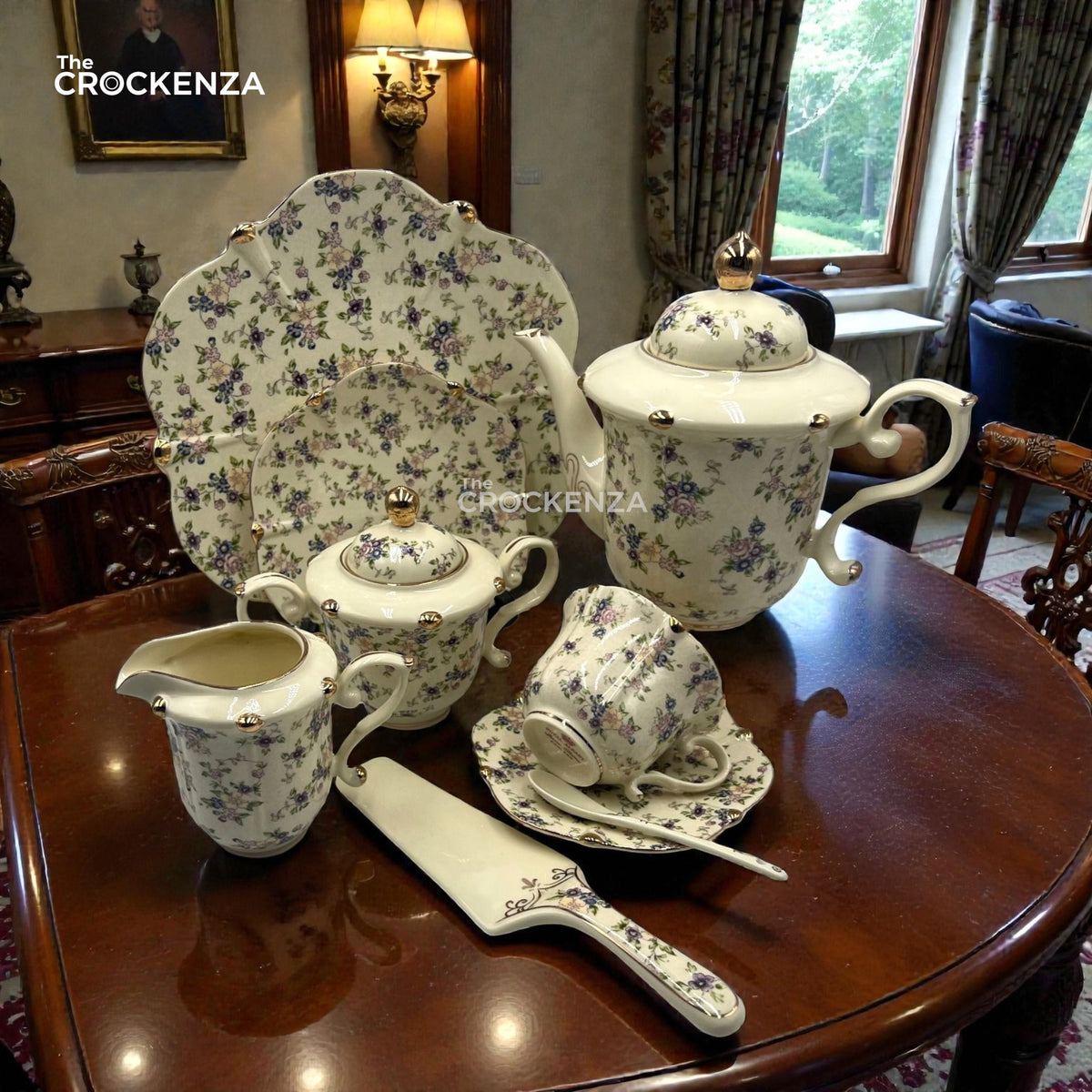 Royal Elegance Tea Set – Royal Albert Inspired- 31 (Pcs)
