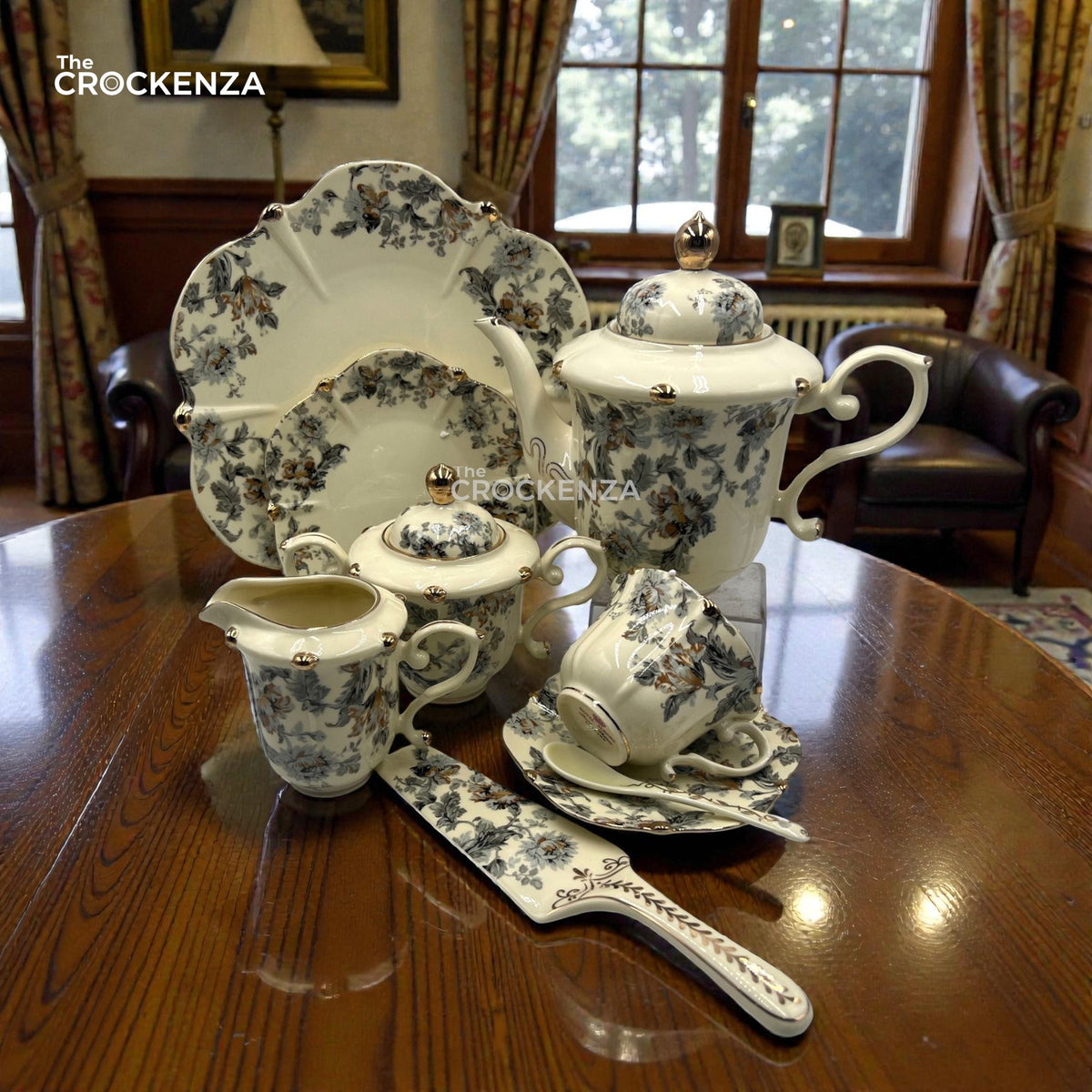 Royal Elegance Tea Set – Royal Albert Inspired- 31 (Pcs)