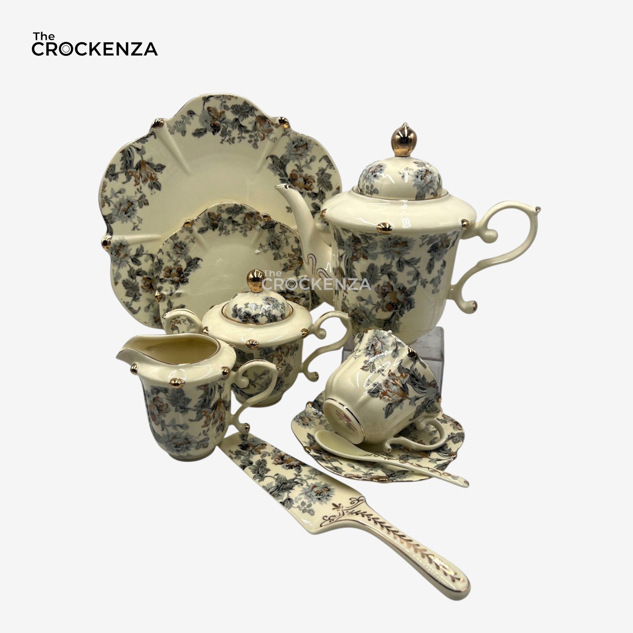 Royal Elegance Tea Set – Royal Albert Inspired- 31 (Pcs)