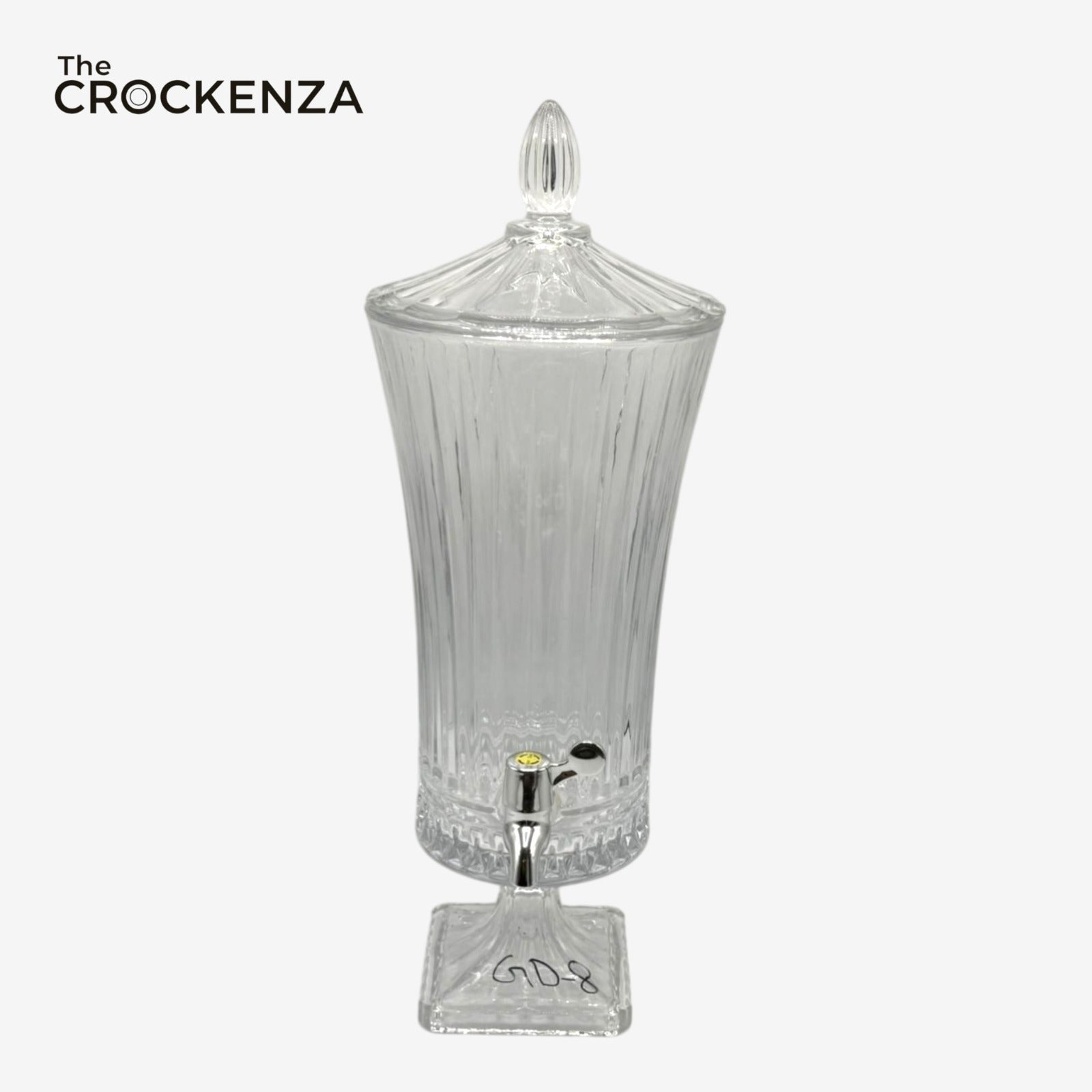 Luxury Crystal Glass Beverage Dispenser with Tap – Premium Drink Dispenser 4.5 Ltr (GD-08)