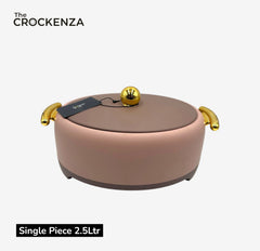 Luxury Forever Gold Insulated Hot Pot  – Perfect for Family & Friends Gatherings (Single Piece 2.5Ltr)