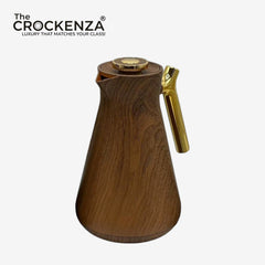 Luxury Imported Thermos Flask with Gold Handle – Premium Tea & Coffee Server