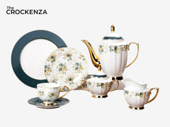 Imported Luxury Johnson Brothers–Inspired 24-Piece Fine Dining Tea Set