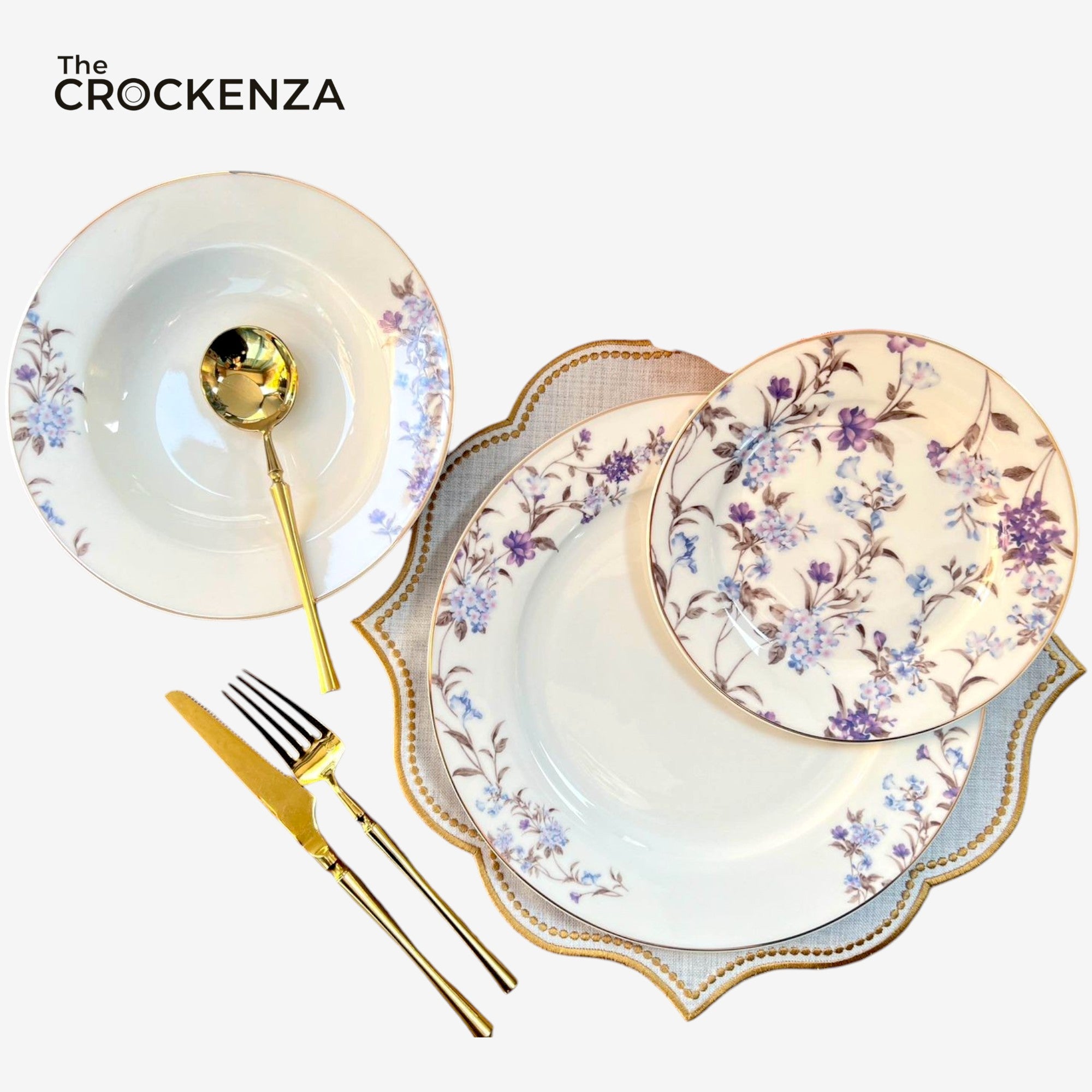 Luxury Johnson Bros inspired 18-Piece Plate Set – Experience the fine Dine Luxury!