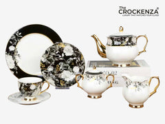 Imported Luxury Johnson Brothers–Inspired 24-Piece Fine Dining Tea Set