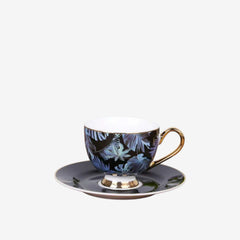 Johnson Bros Inspired 12-Piece Floral Cups & Saucers Set –Elegant for Home, Guests & Gifting