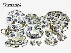 Imported Premium 75 Pcs Dinner Set for 8-persons Serving - Inspired by Royal Albert England