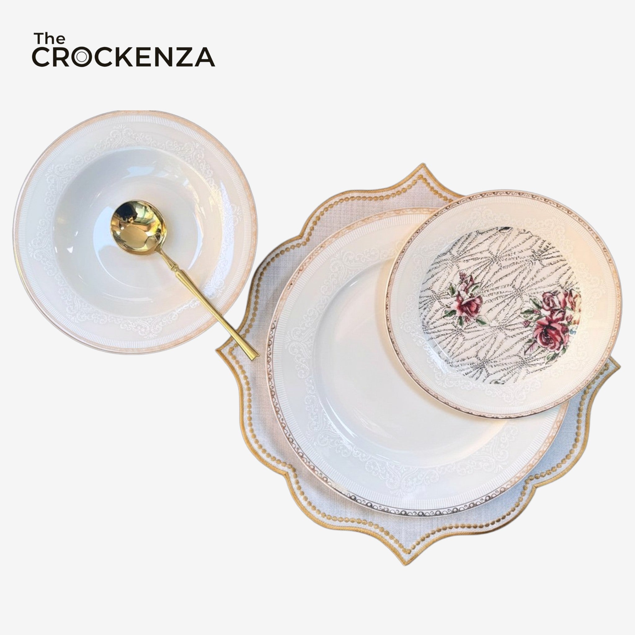Imported Luxury 18-Pcs Johnson Bros–Inspired Premium Super Bone China Plate Set