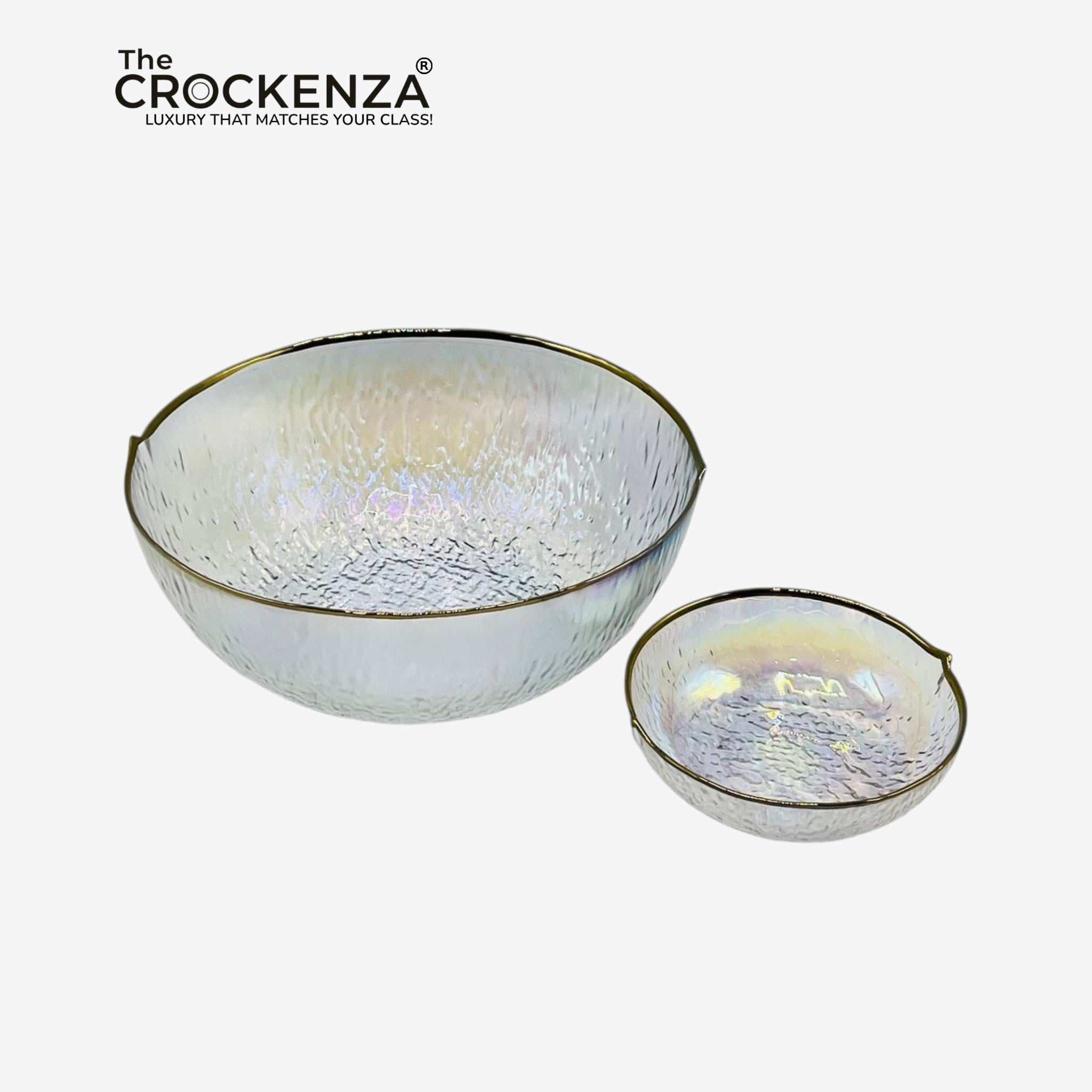 Luxury 7 Pcs Dessert Serving Glass Bowl Set
