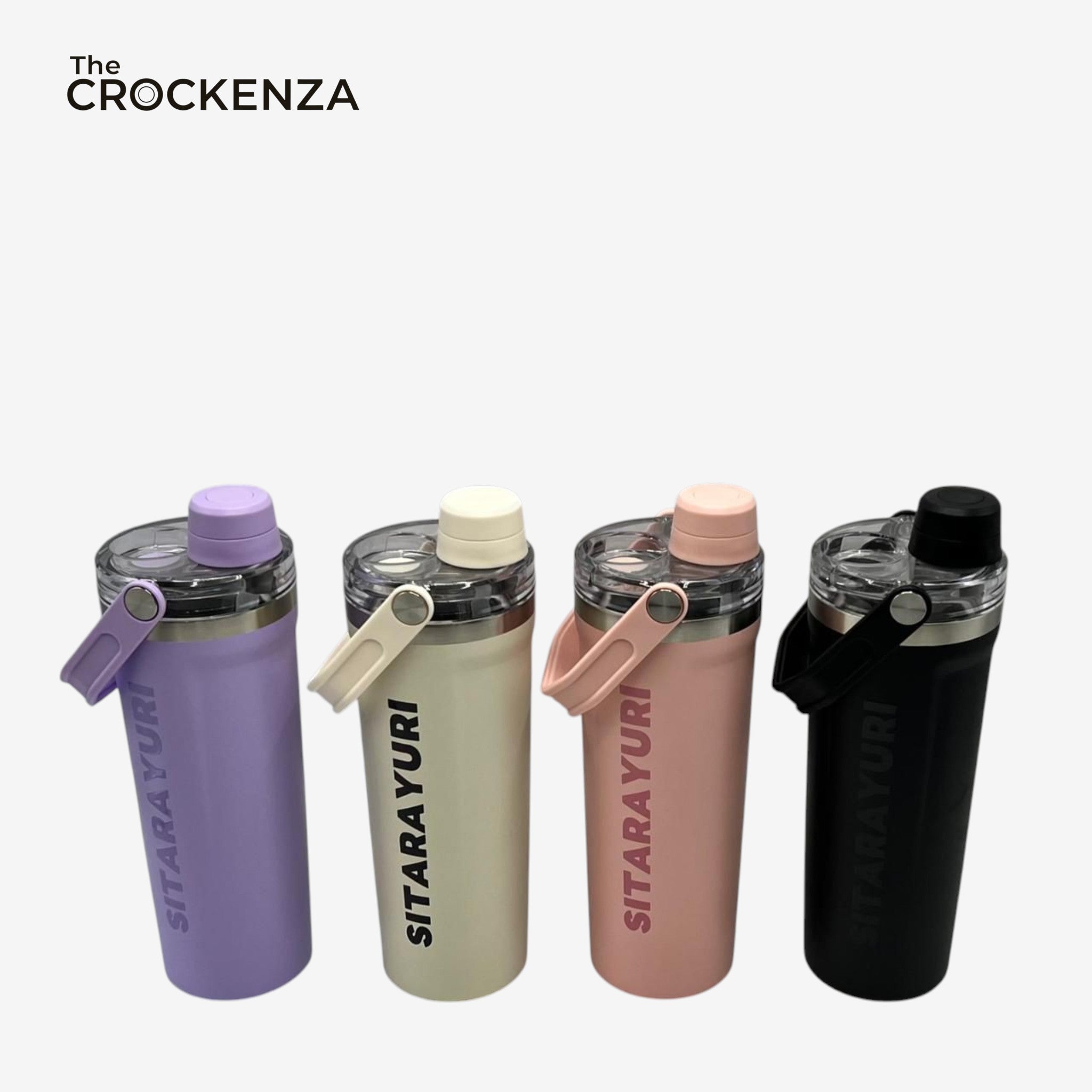 Sitarayuri 800 ML Premium Water Bottle with Handle – Stylish Leak-Proof Sports & Travel Bottle