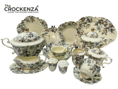 Imported Premium 75 Pcs Dinner Set for 8-persons Serving - Inspired by Royal Albert England