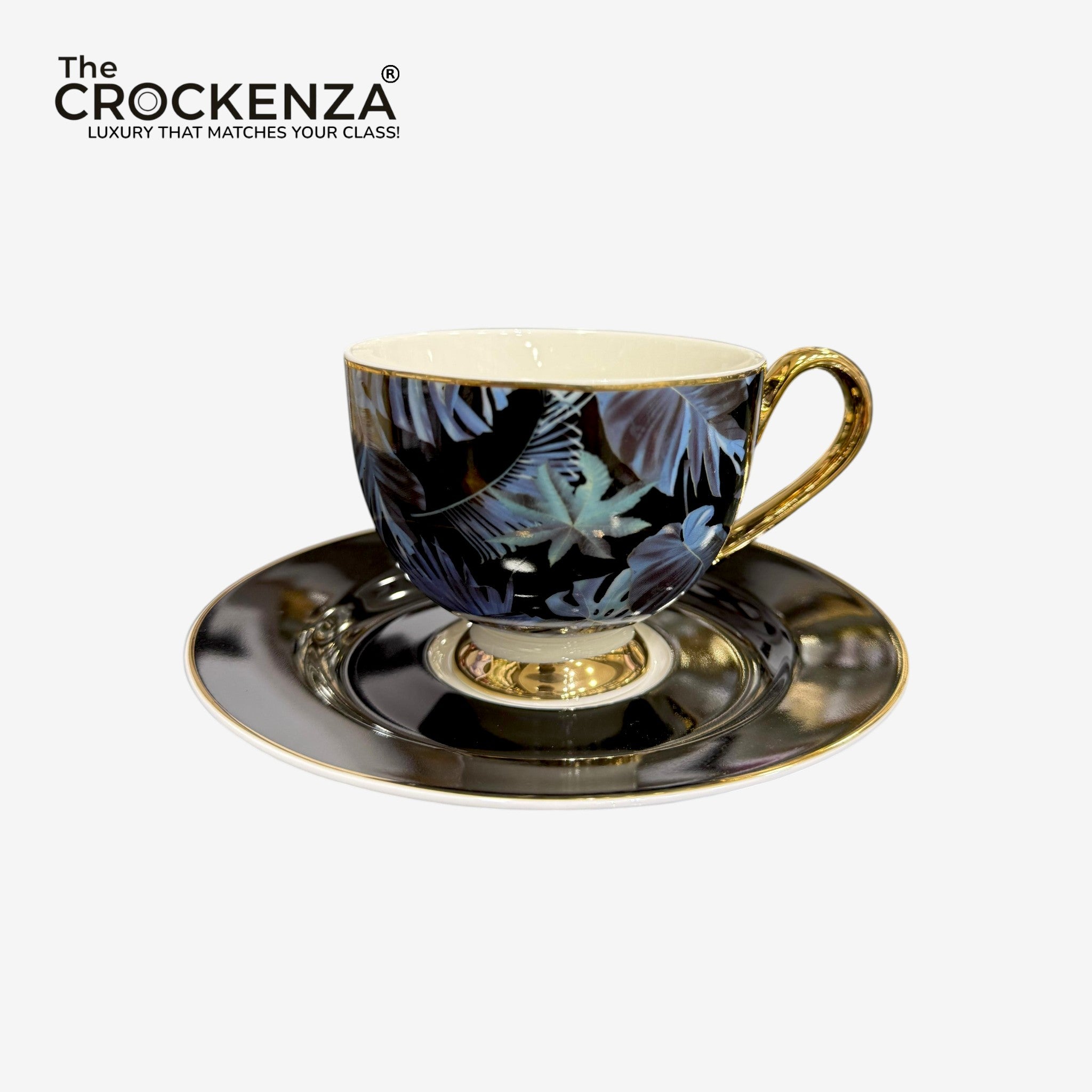 Johnson Bros Inspired 12-Piece Floral Cups & Saucers Set –Elegant for Home, Guests & Gifting