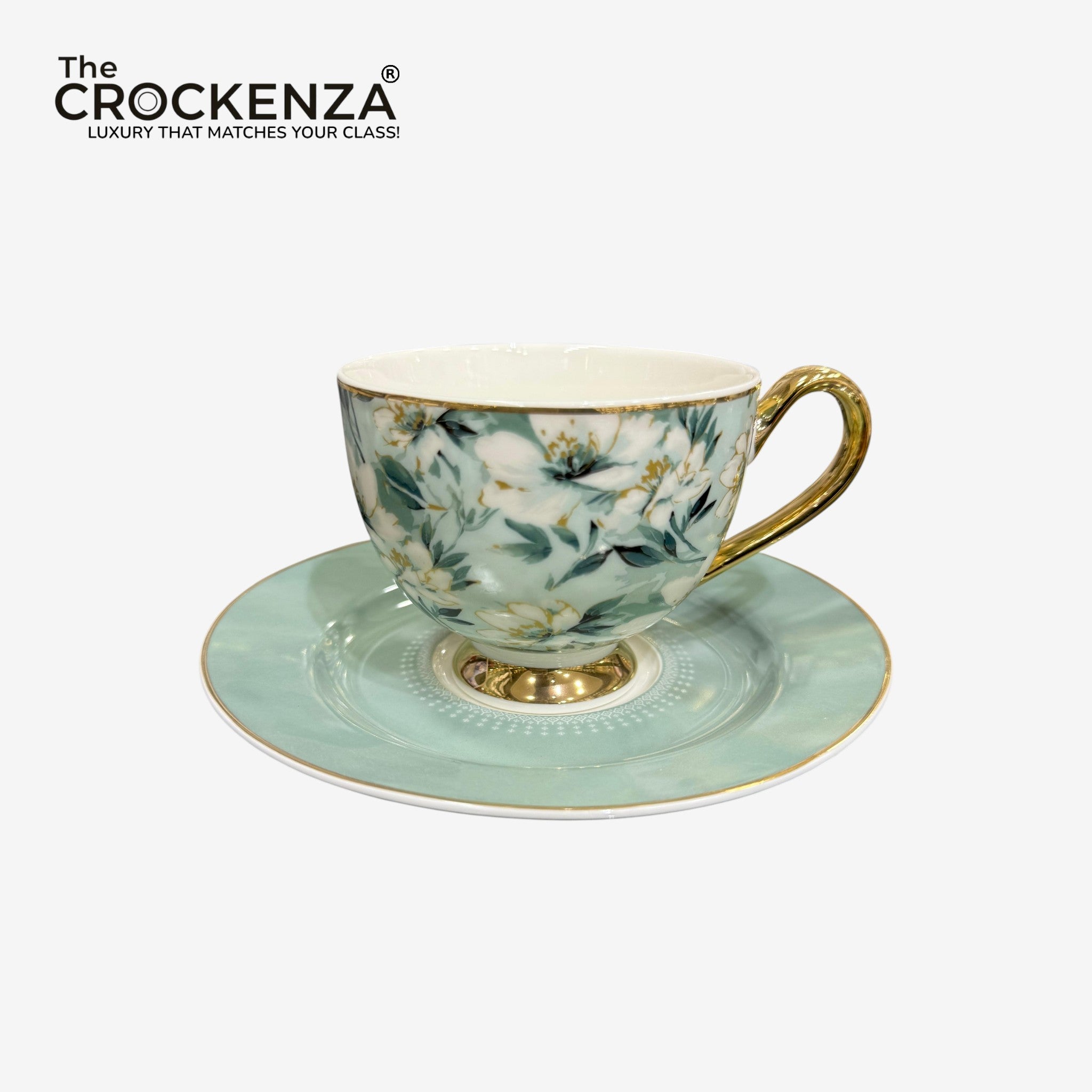 Johnson Bros Inspired 12-Piece Floral Cups & Saucers Set –Elegant for Home, Guests & Gifting